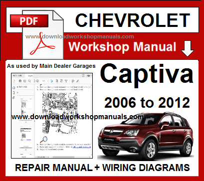 chevrolet captiva repair service workshop manual download
